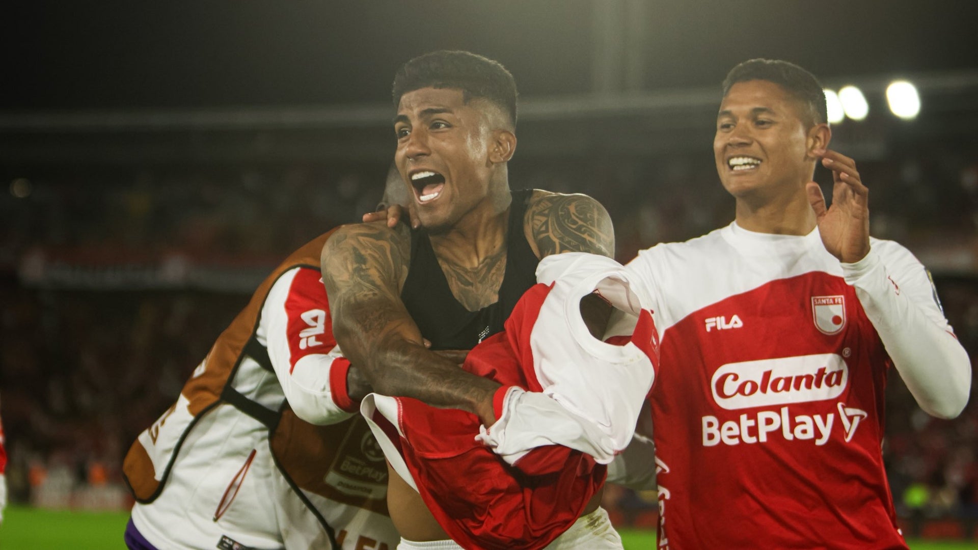 Harold Santiago Mosquera marcó golazo en Santa Fe vs Cali - @SantaFe