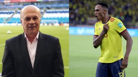 Carlos Antonio Vélez destrozó a Yerry Mina