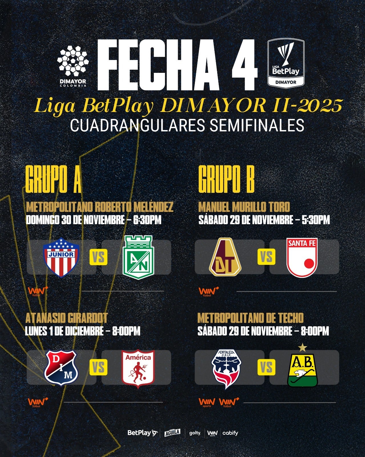Fecha 4 de la Liga BetPlay