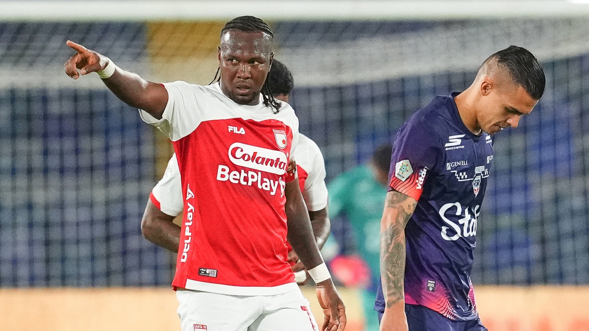 Hugo Rodallega marcó tres goles ante Fortaleza