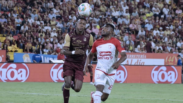 Tolima venció al último minuto a Santa Fe y lo eliminó de la Liga
