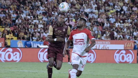Tolima venció al último minuto a Santa Fe y lo eliminó de la Liga