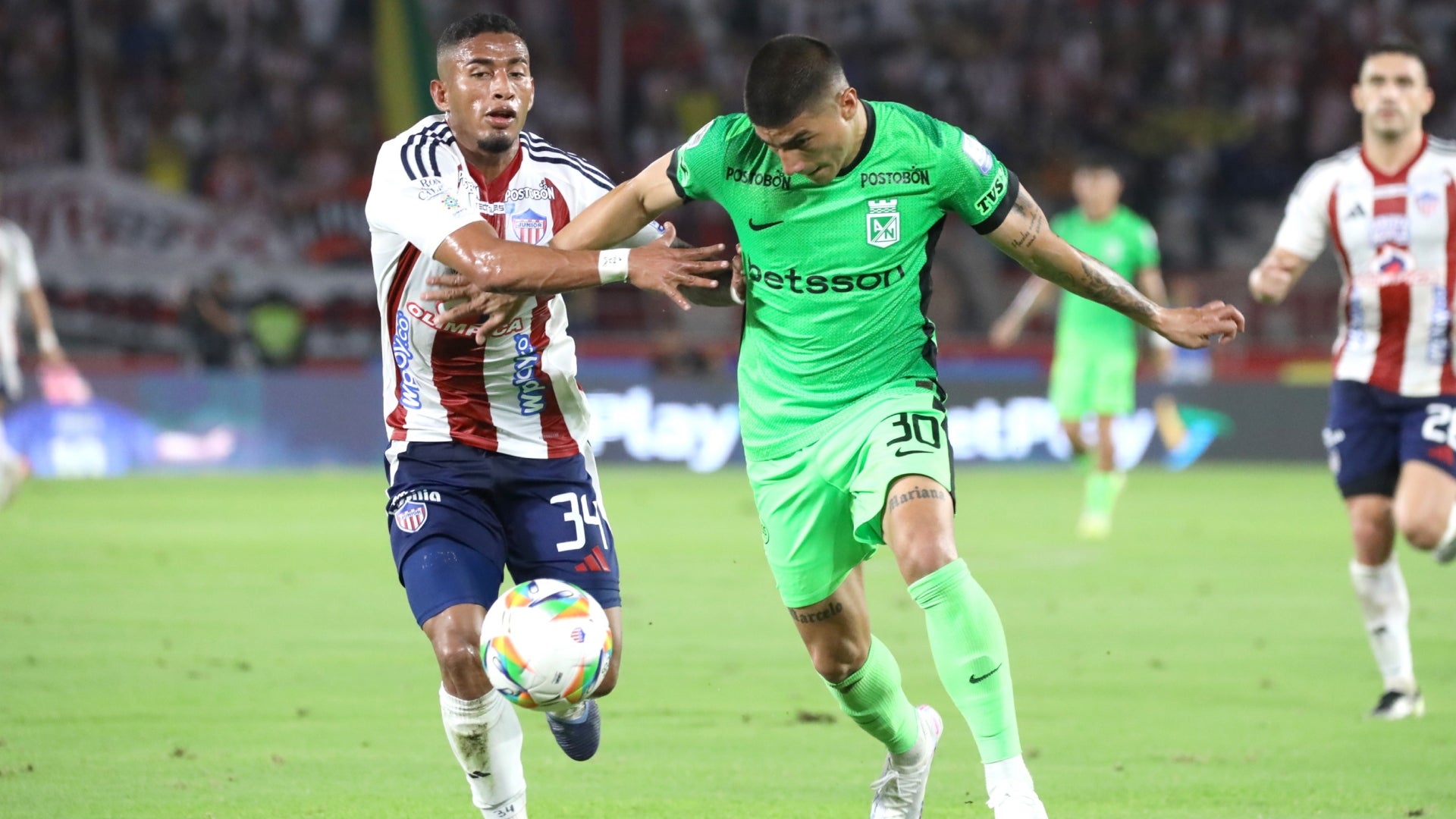 Junior y Nacional se enfrentaron en Barranquilla