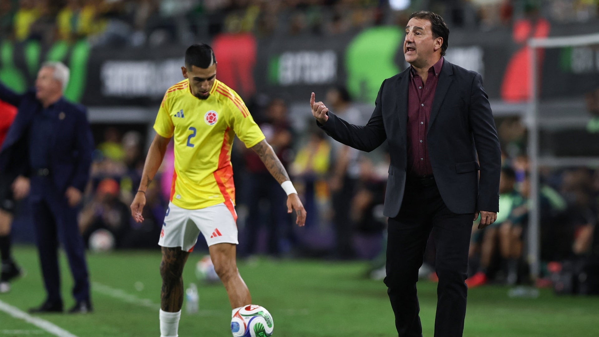 Daniel Muñoz y Nestor Lorenzo en la selección Colombia - AFP