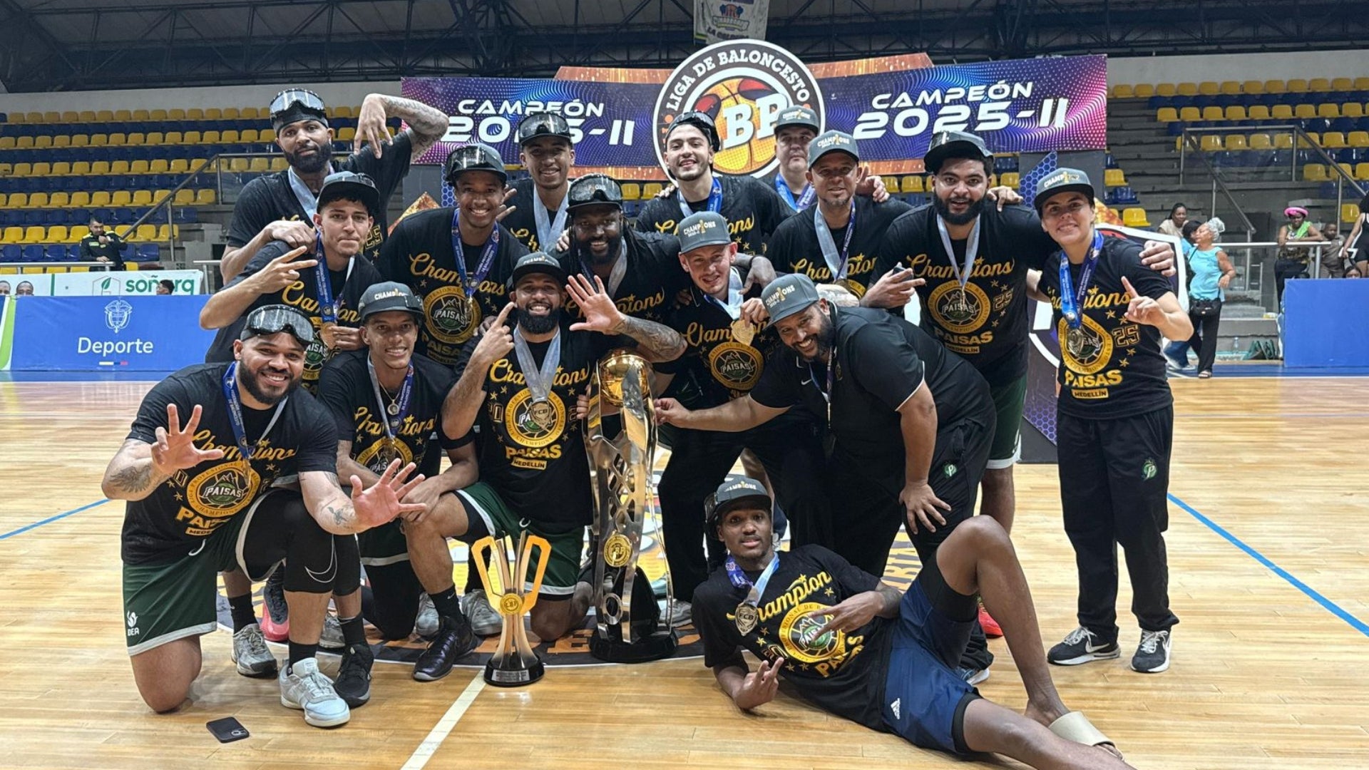 Paisas, campeón de la Liga Profesional de Baloncesto - foto: DPB