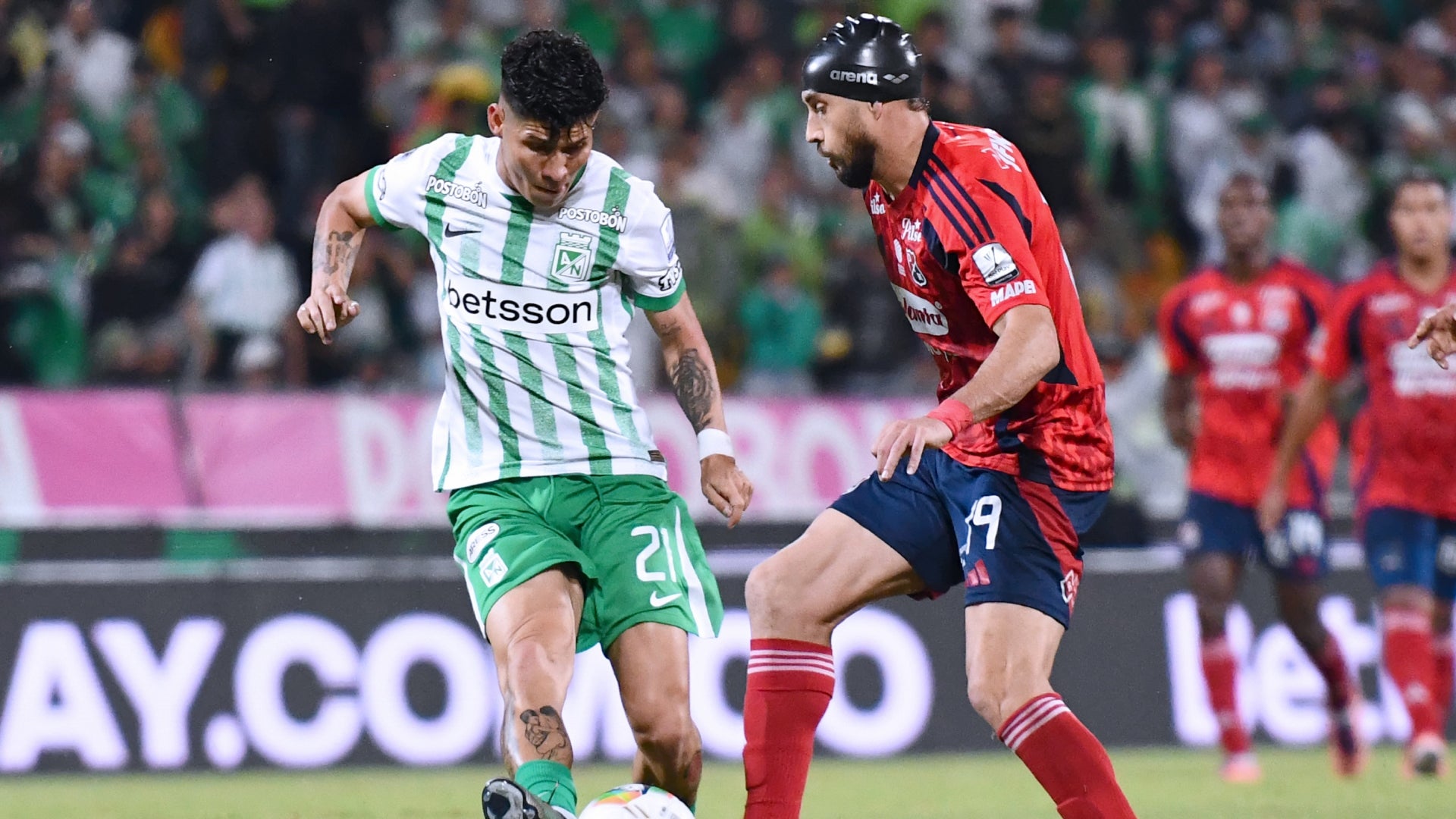 Campuzano y Fidriszewski en final ida Nacional vs Medellin - VizzorImage