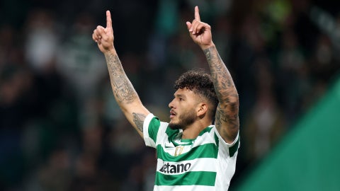 Doblete de Luis Suarez en goleada de Sporting de Portugal 6-0 AVS - AFP