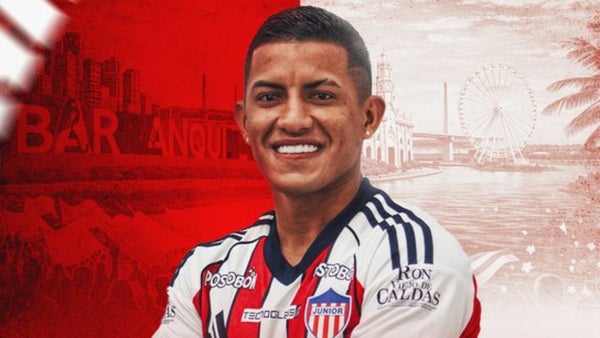 Cristian Barrios fue presentado en Junior de Barranquilla
