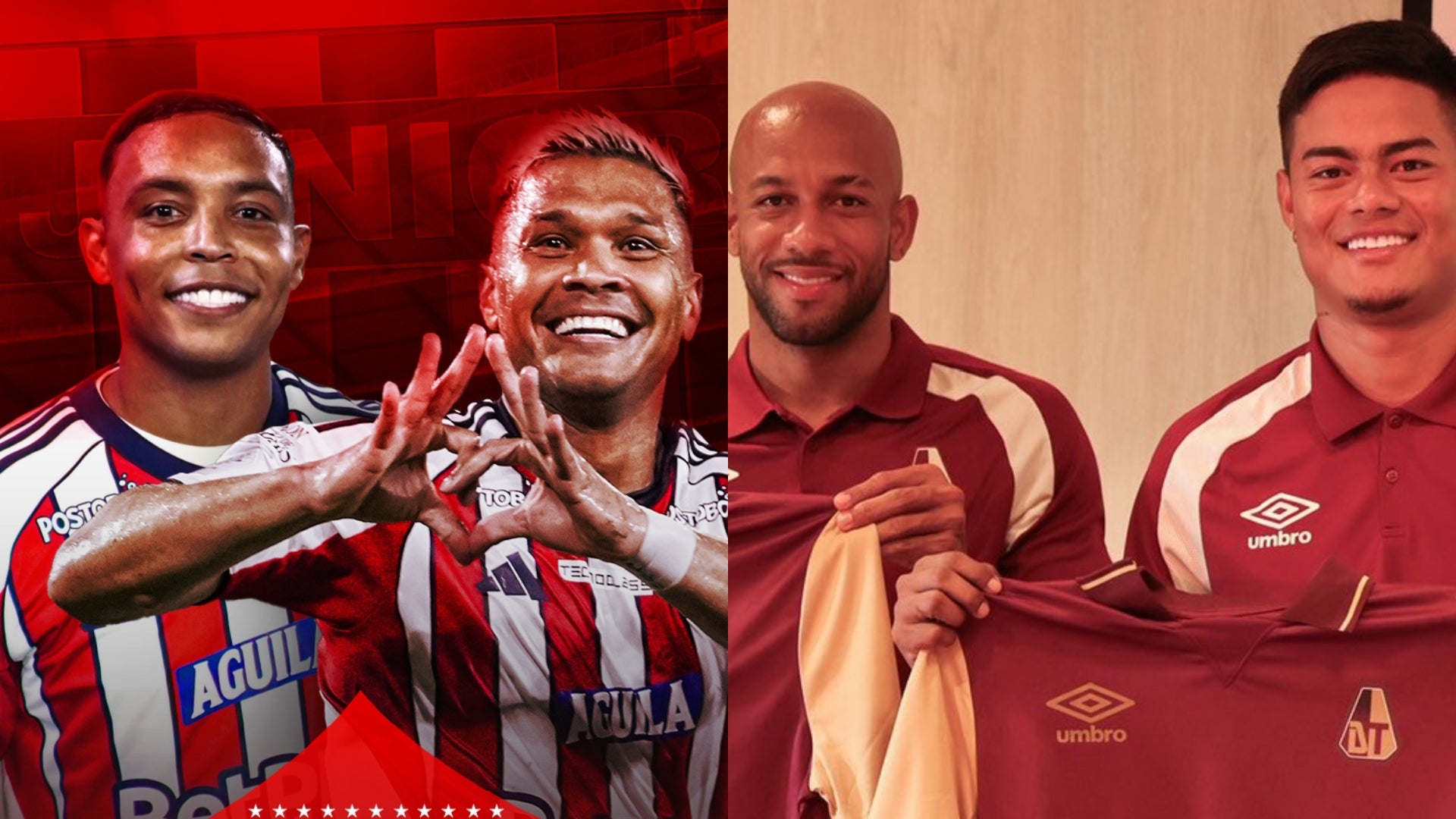 Convocatoria de Junior y Tolima para la fecha 1 de la Liga BetPlay 2026 - Foto: Junior y Tolima