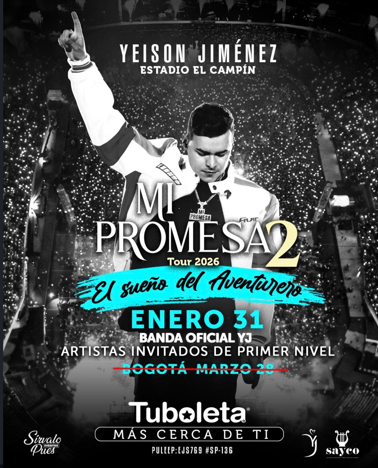 Concierto en honor a Yeison Jiménez tiene fecha confirmada - TuBoleta