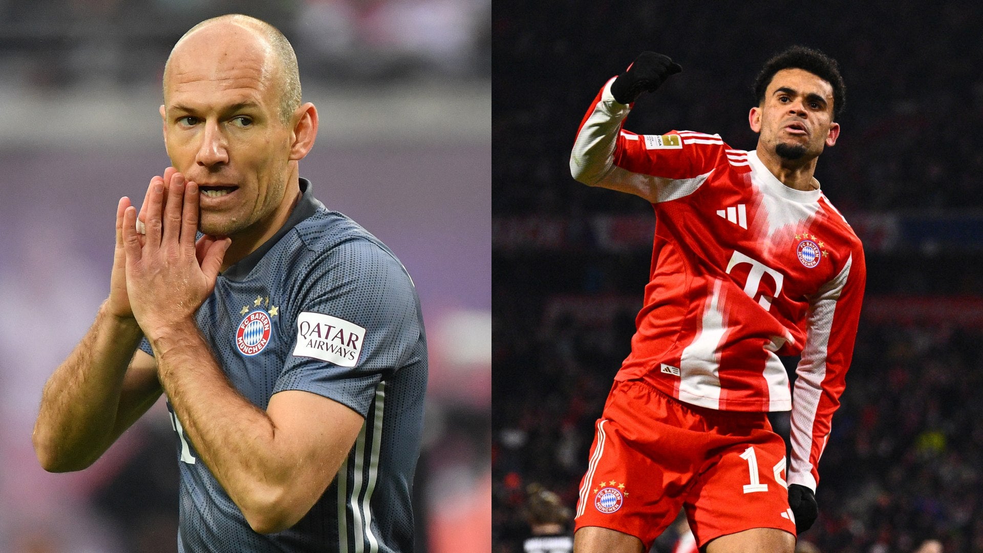 Robben habló sobre la comparación con Luis Díaz