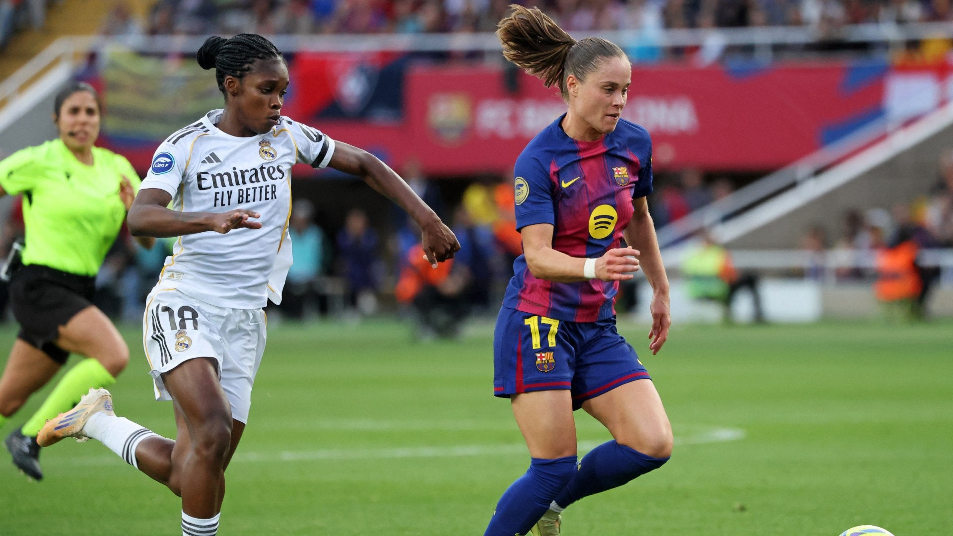 Linda Caicedo cayó en la Supercopa de España