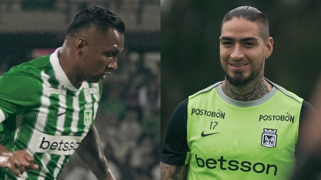 Alfredo Morelos y Chicho Arango, delanteros de Atletico Nacional en 2026 - Fotos_ @nacionaloficial