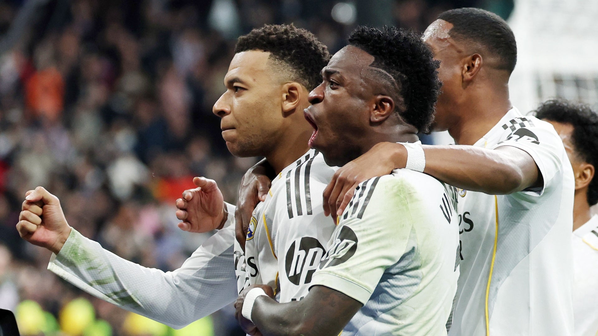 Real Madrid ganó con golazo de Vinicius y penal al último minuto de Mbappe vs. Rayo Vallecano - AFP