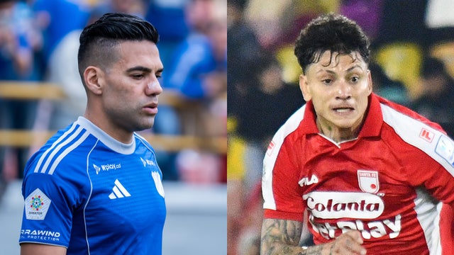 Falcao García y Alexis Zapata de Millonarios vs. Santa Fe - VizzorImage