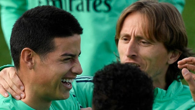 James Rodríguez y Luka Modric compartieron plantel en Real Madrid - AFP
