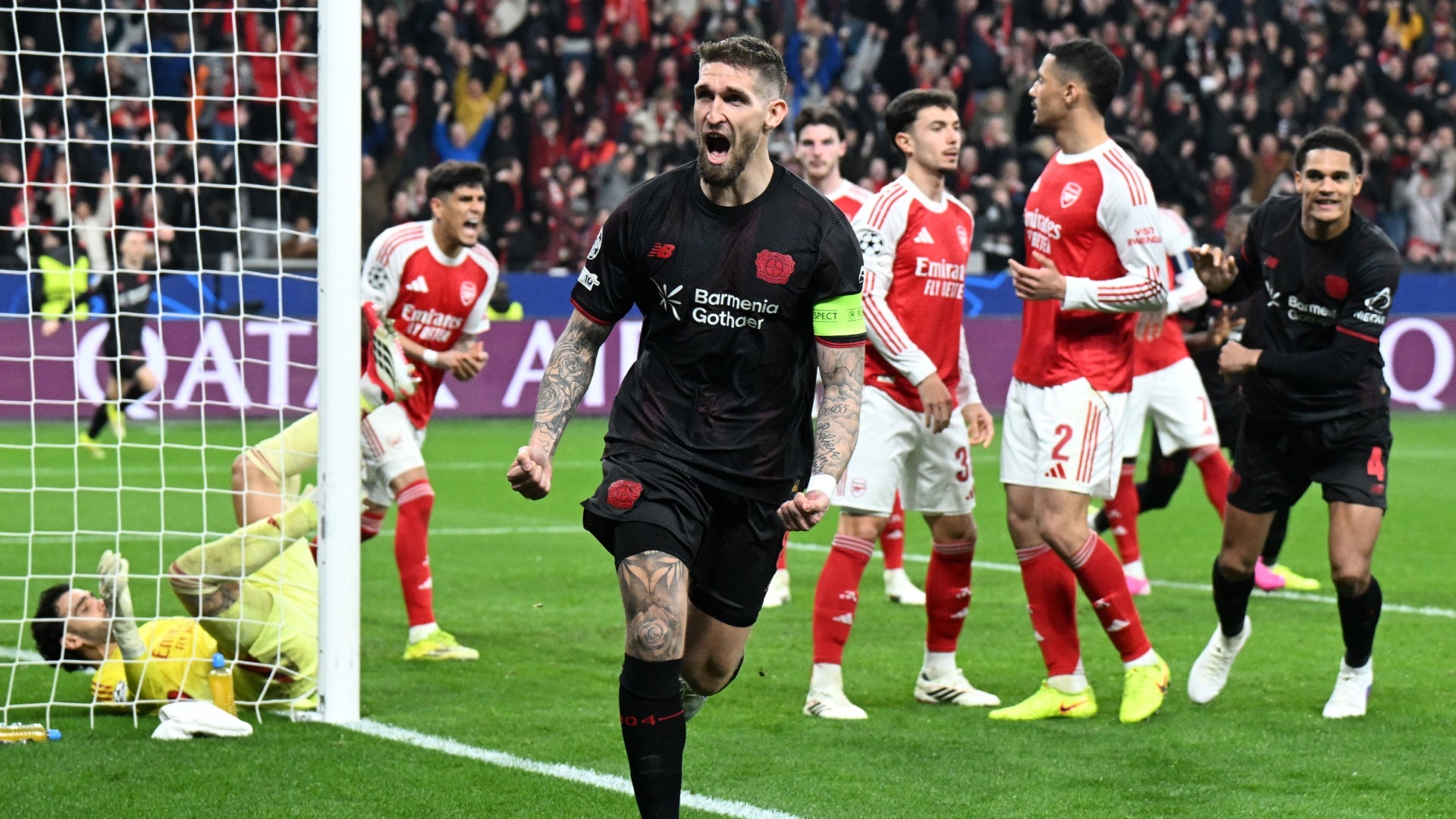 Leverkusen no supo mantener la ventaja por el gol de Andrich - AFP