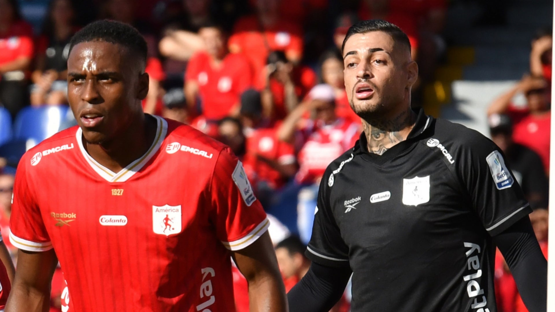 'Tatay' picó el penal, pero Fernandes adivinó y evitó el gol de Tolima a América - VizzorImage