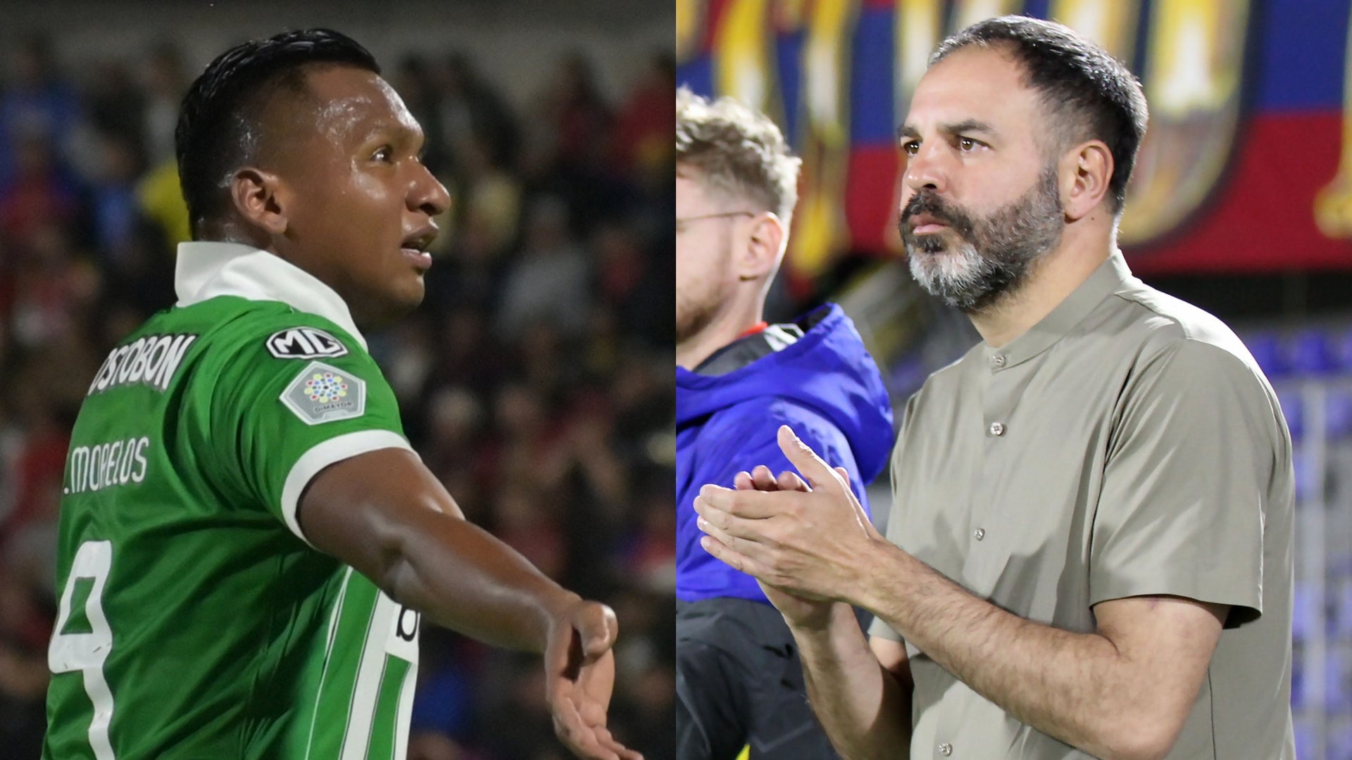 Morelos envió mensaje a Risueño por polémica en Pasto vs. Nacional - VizzorImage