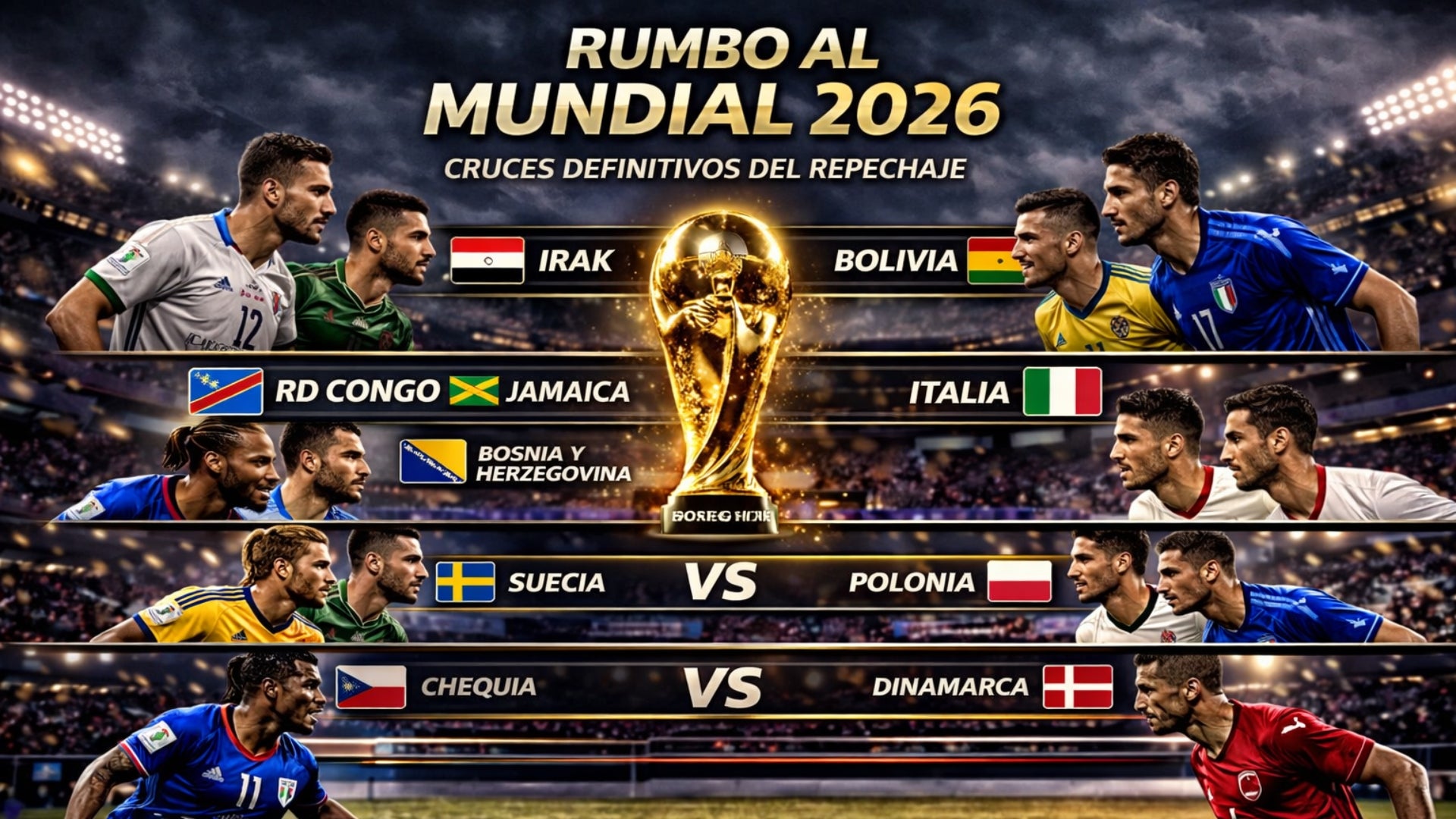 Copa Mundial de la FIFA™_ agéndate con las 6 finales del repechaje