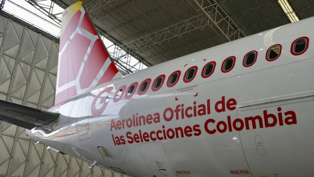 Colombia tiene avión oficial para el Mundial