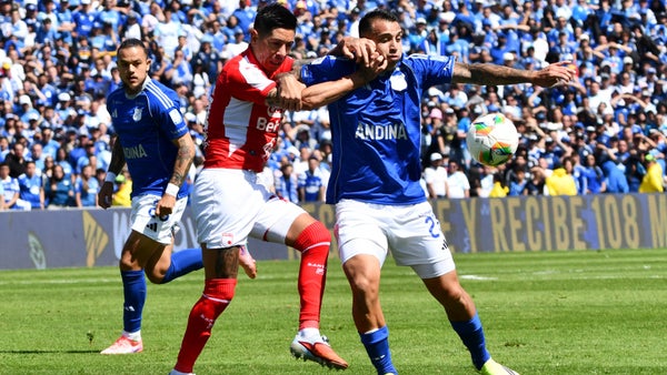 Turro Olivera desafía a la hinchada de Millonarios con picante gesto Turro Olivera desafía a la hinchada de Millonarios con picante gesto