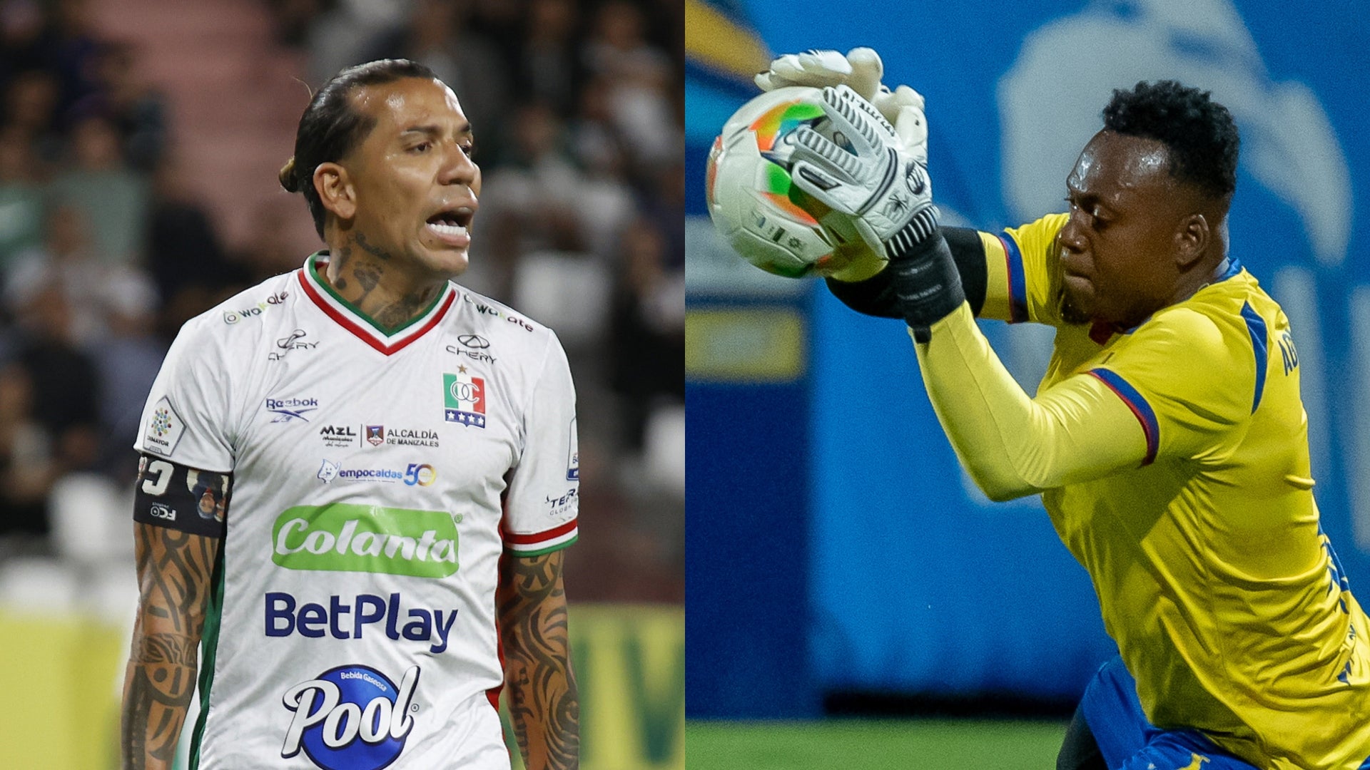 Arboleda le negó el gol a Dayro Moreno en Águilas vs. Once Caldas - VizzorImage