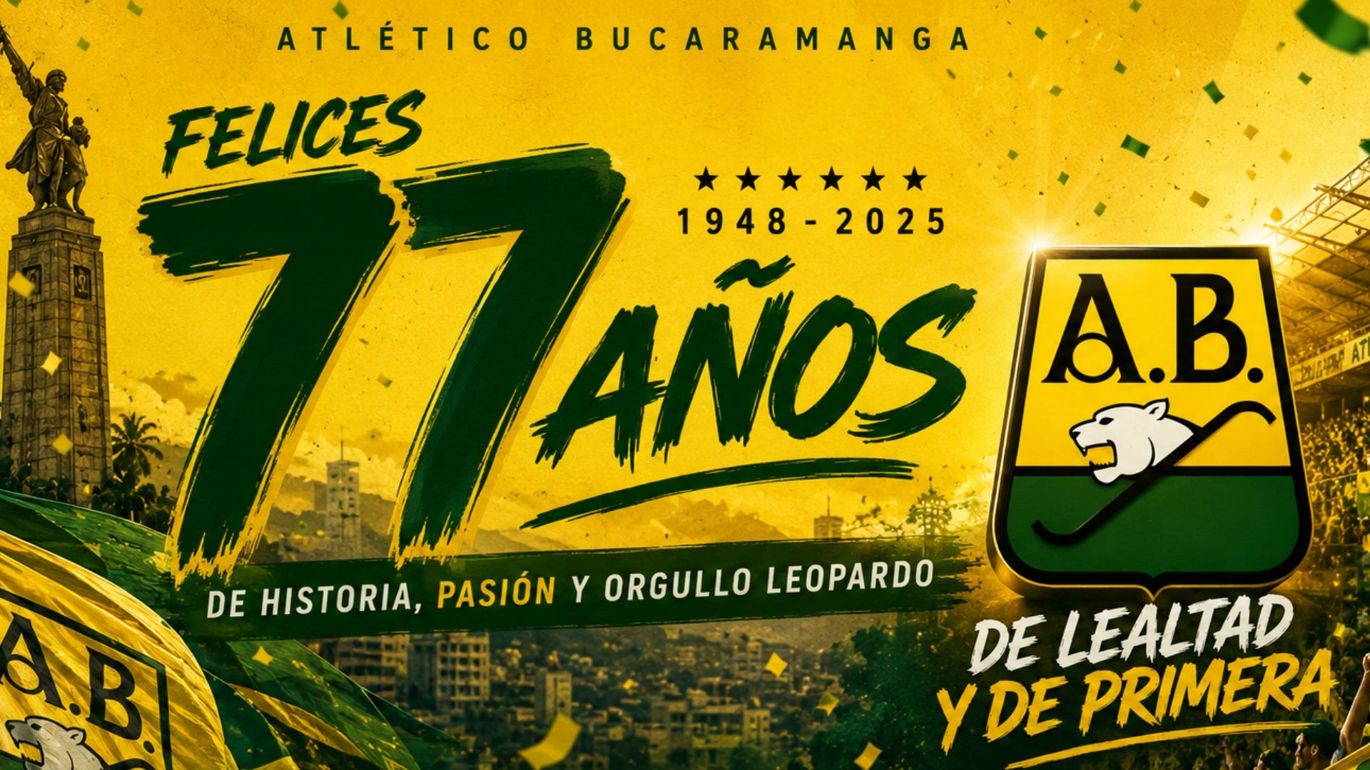 Atlético Bucaramanga celebra 77 años_ historia, lucha y gloria - Chat GPT
