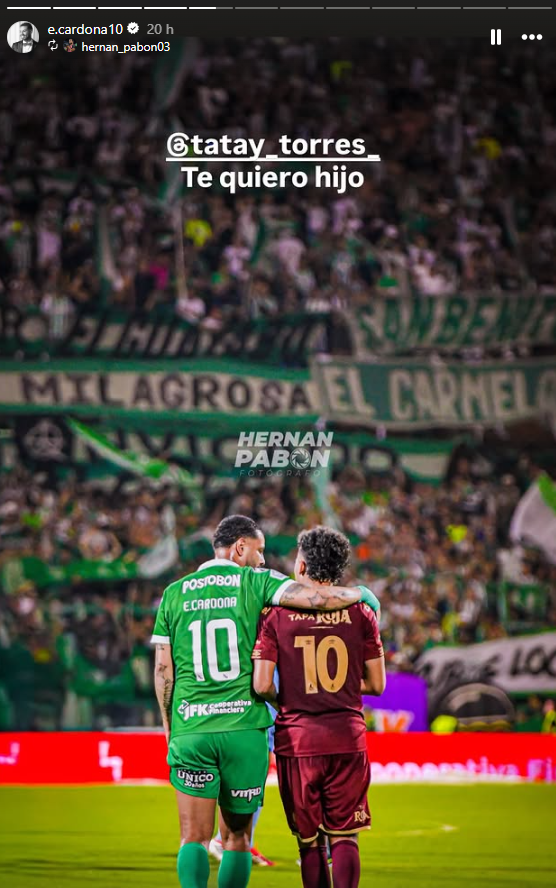 Edwin Cardona subió una foto con 'Tatay' Torres - Instagram