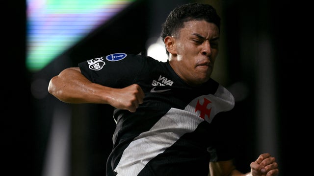 Johan Rojas marcó gol en la clasificación de Vasco en Sudamericana - AFP