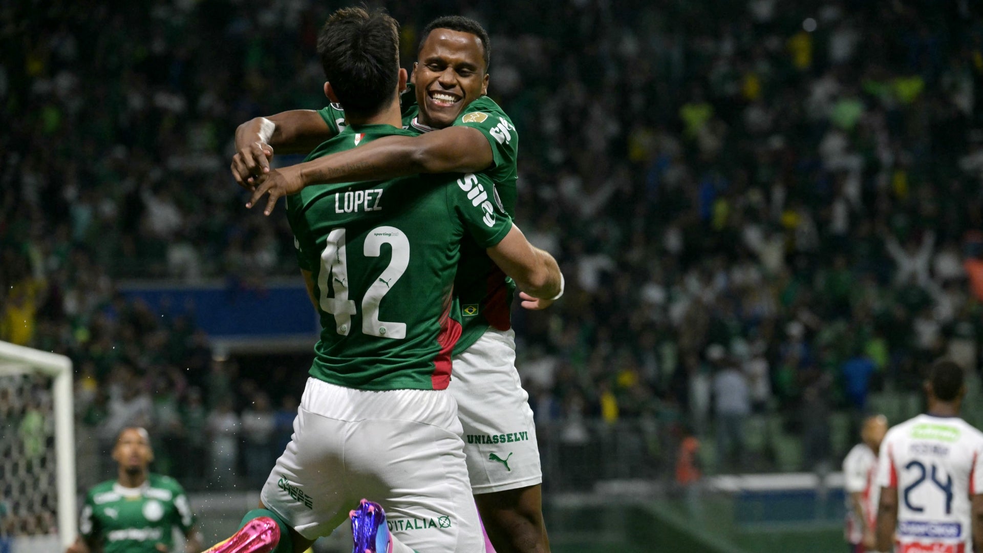 Junior fue goleado por Palmeiras y tampoco jugará la Sudamericana - AFP