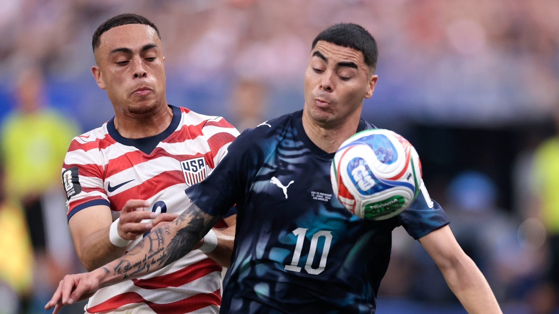 En Estados Unidos vs. Paraguay se estrenó una nueva regla del fútbol - @Albirroja