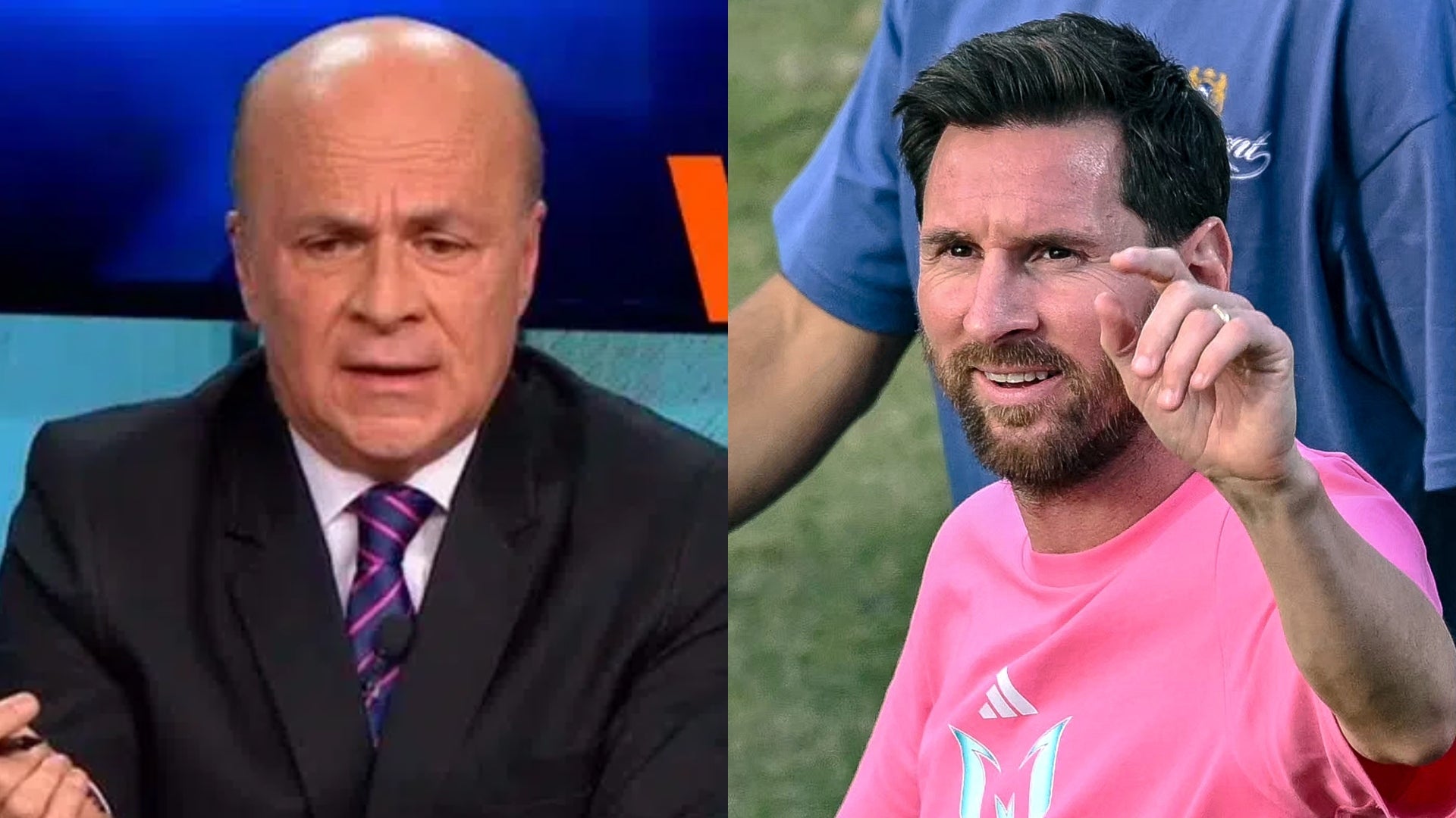 Carlos Antonio Vélez opinó sobre si Messi debió ser expulsado - Win Sports _ AFP