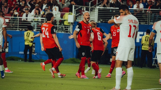 Austria derroto a Jordania en su regreso a la Copa Mundial de la FIFA™ _ @oefb1904