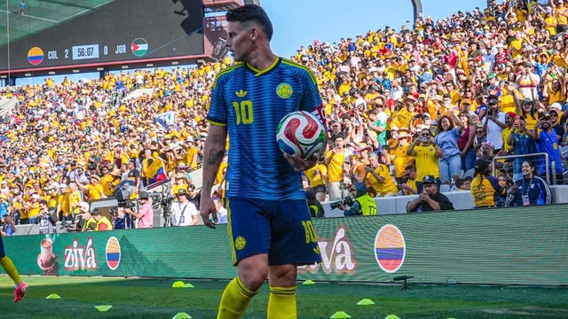 Así llega James Rodríguez con la selección Colombia