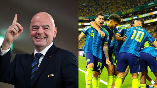 Gianni Infantino reaccionó a lo que ocurrió en el triunfo de Colombia Gianni Infantino reaccionó a lo que ocurrió en el triunfo de Colombia