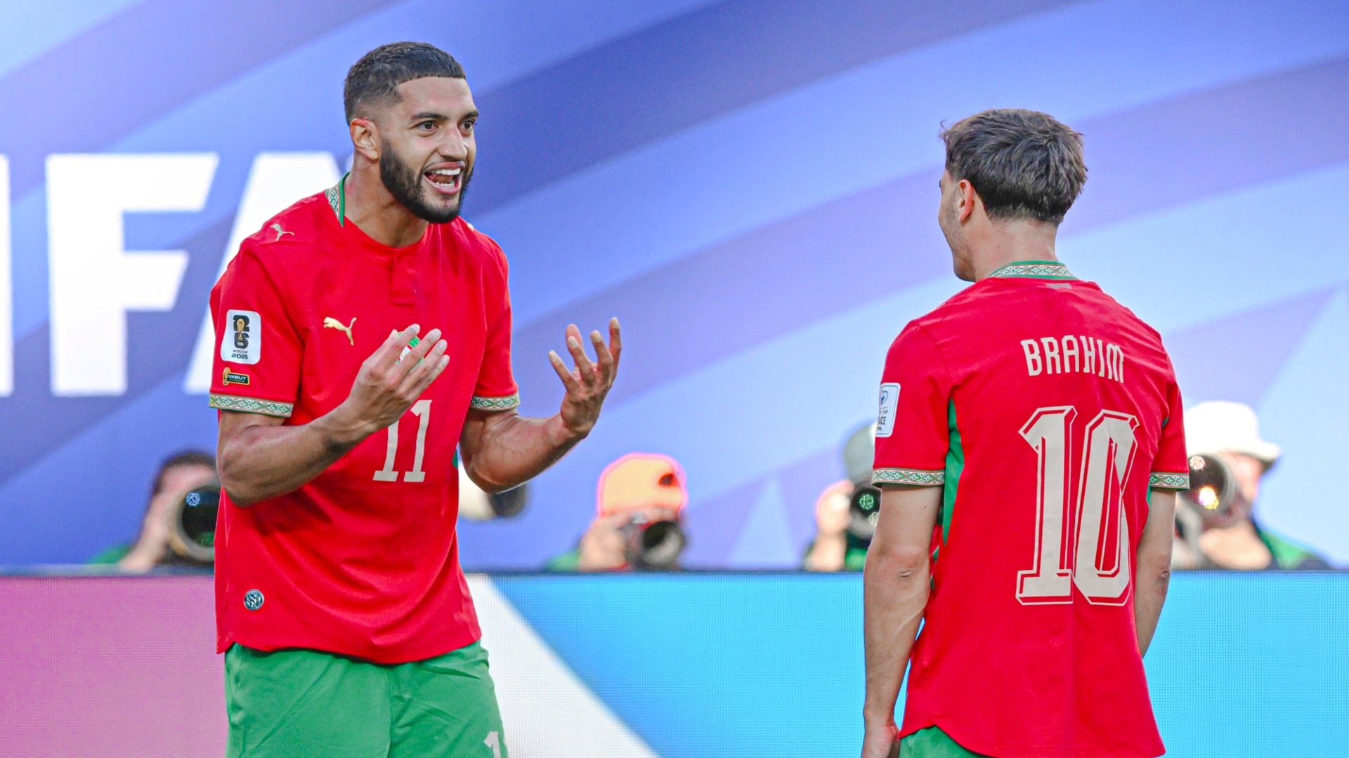 Saibari sigue dulce con Marruecos y celebró un golazo ante Escocia - @EnMaroc
