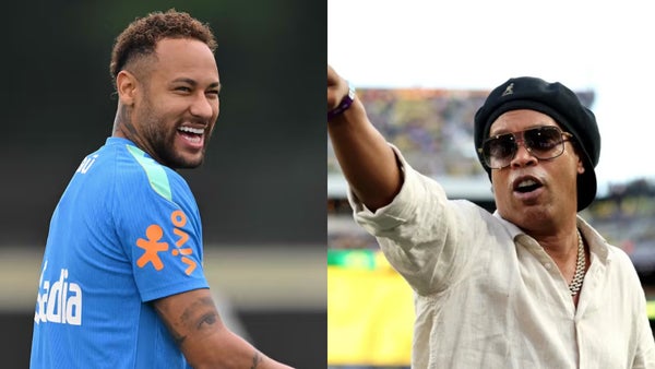 Neymar y Ronaldinho se robaron las miradas en la Copa Mundial de la FIFA™