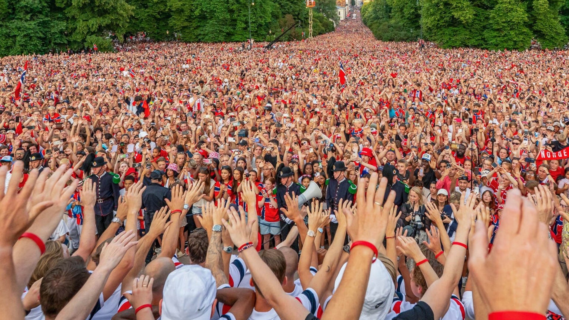 Impresionante recibimiento de Noruega