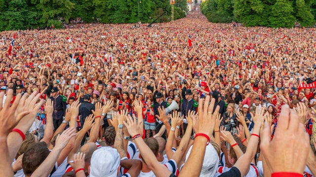 Impresionante recibimiento de Noruega