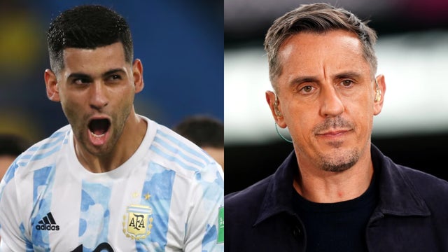 Cristian 'Cuti' Romero y Gary Neville