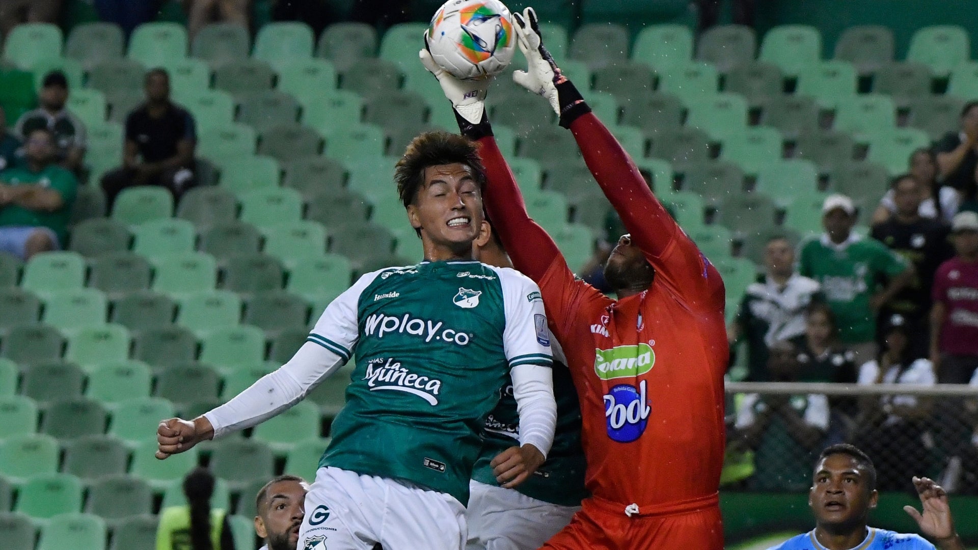 Deportivo Cali se acercó al gol ante Jaguares por dos cabezazos - VizzorImage