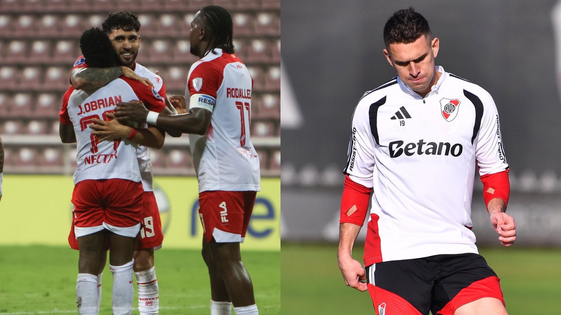 Santa Fe vs. River se medirán en Sudamericana