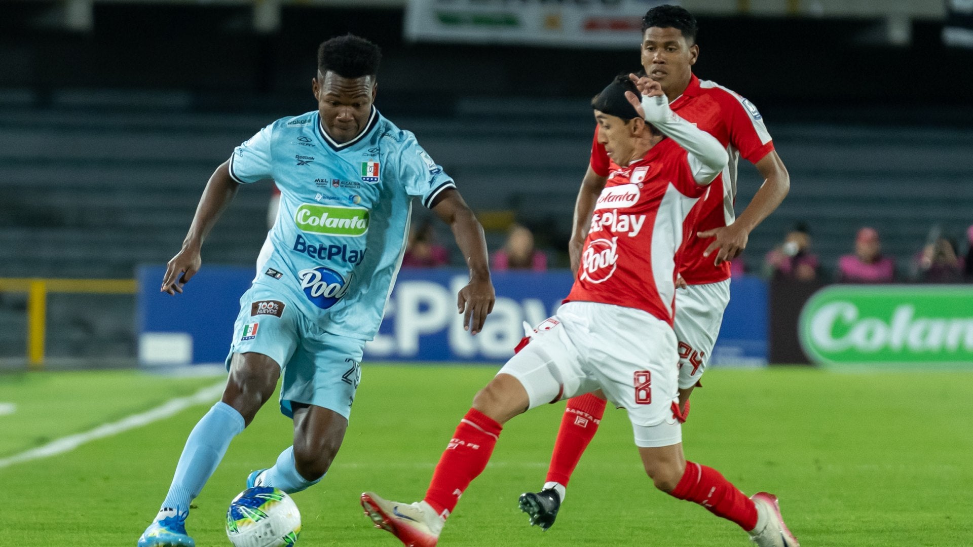 Once Caldas rescató el empate ante Santa Fe
