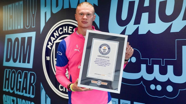 Erling Haaland hace historia con cuatro récords Guinness Erling Haaland hace historia con cuatro récords Guinness
