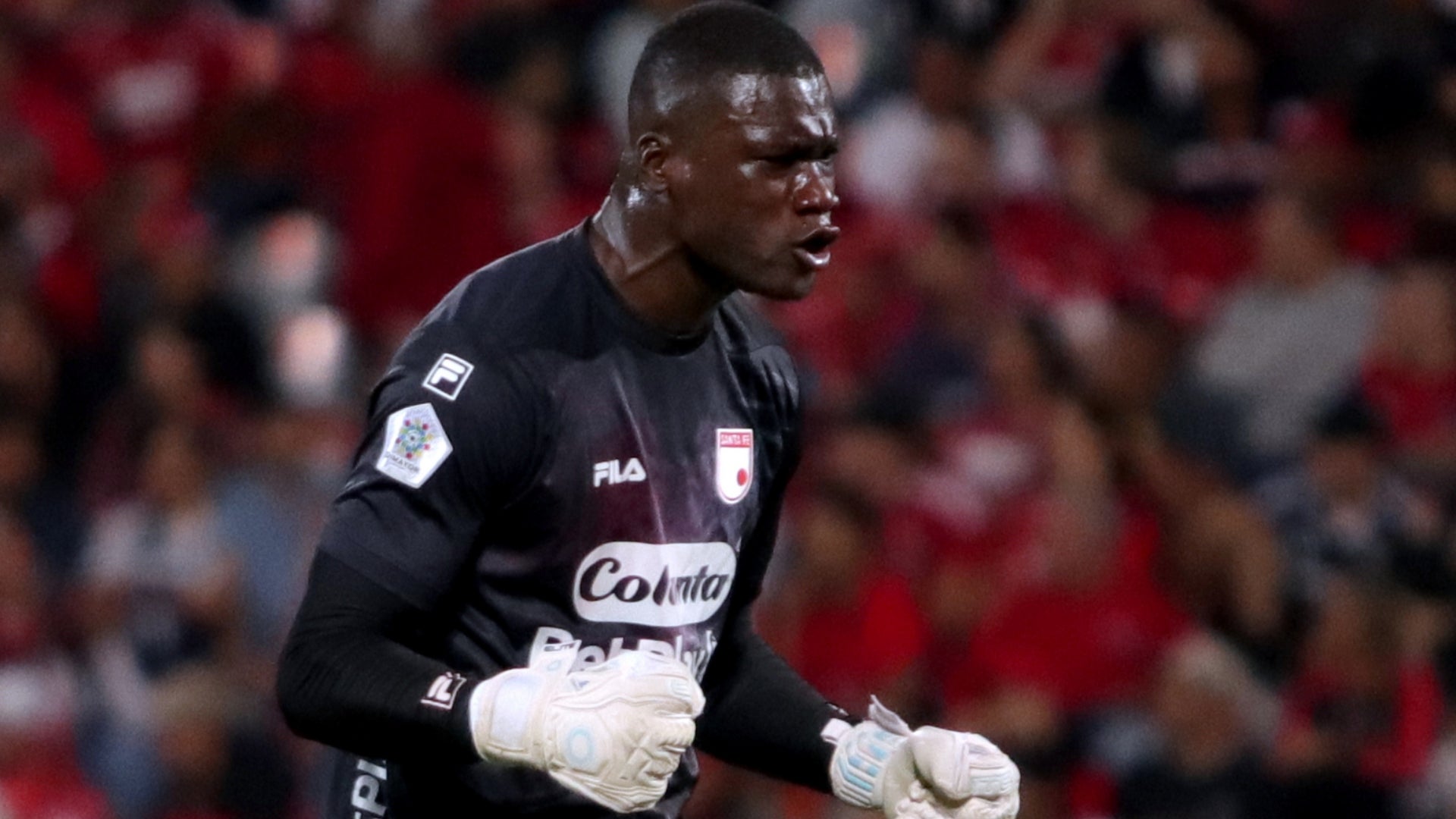 Asprilla voló y negó un gol de cabeza a River Plate ante Santa Fe - VizzorImage