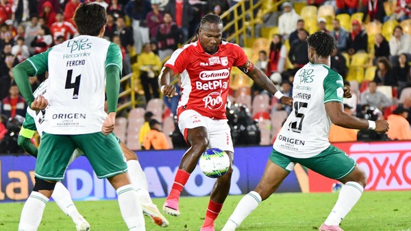 Hugo Rodallega reaccionó a la derrota de Santa Fe ante Cali