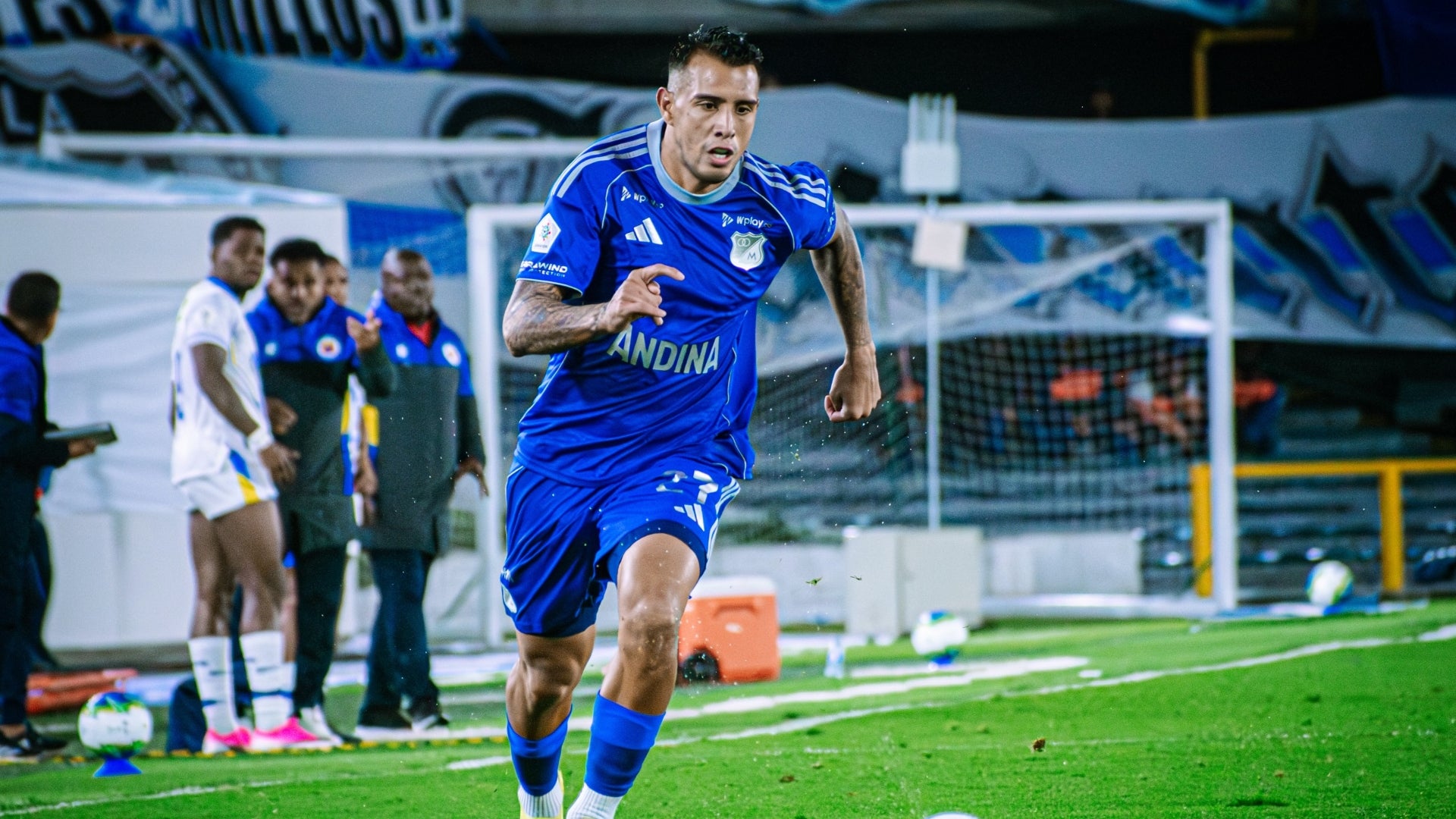 Contreras salió lesionado con Millonarios