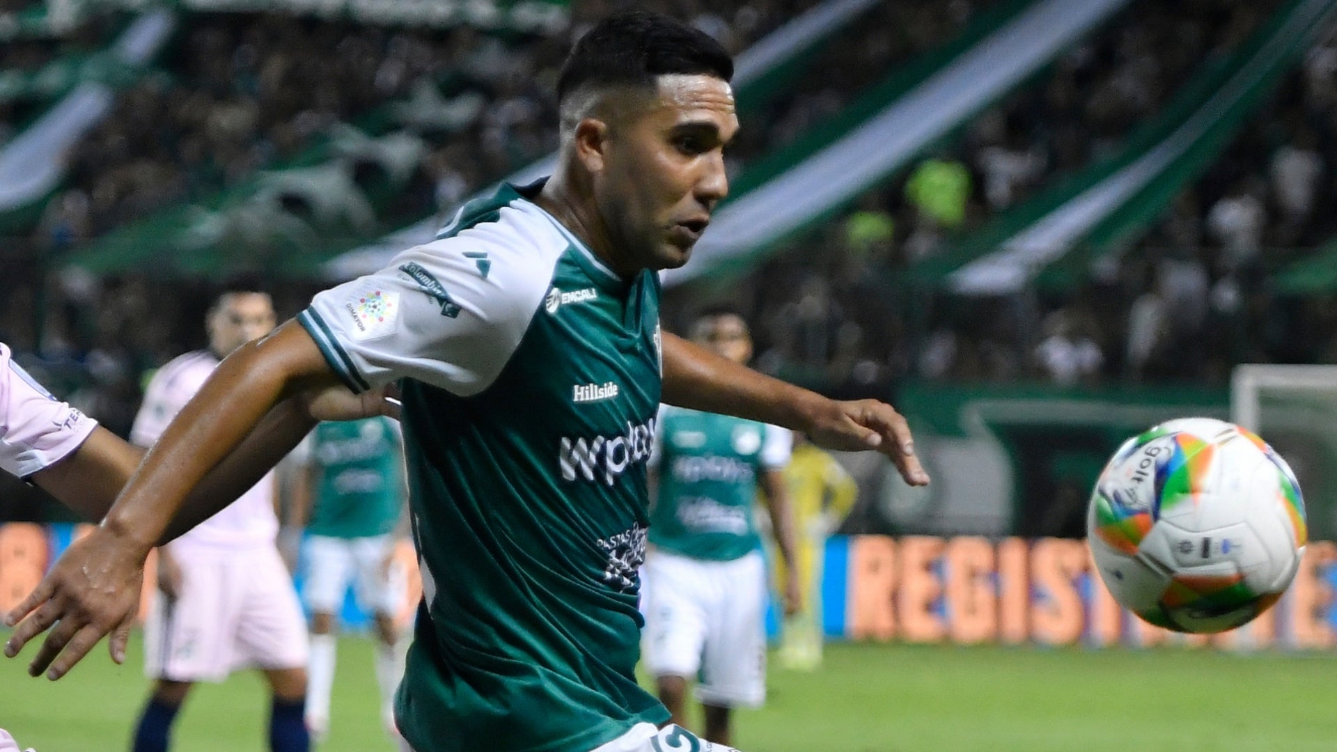 Deportivo Cali no celebró gol contra Águilas por fuera de lugar - VizzorImage
