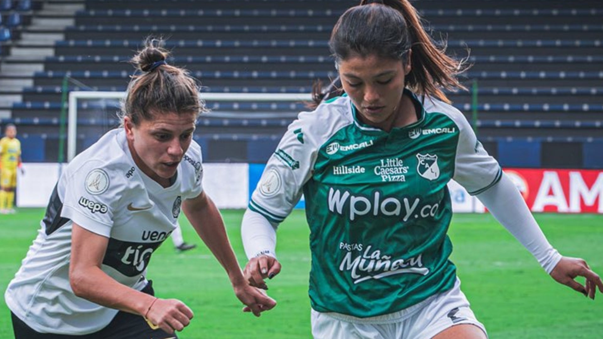 Cali perdonó el gol debajo del arco de Olimpia en Libertadores - @CaliFemenino